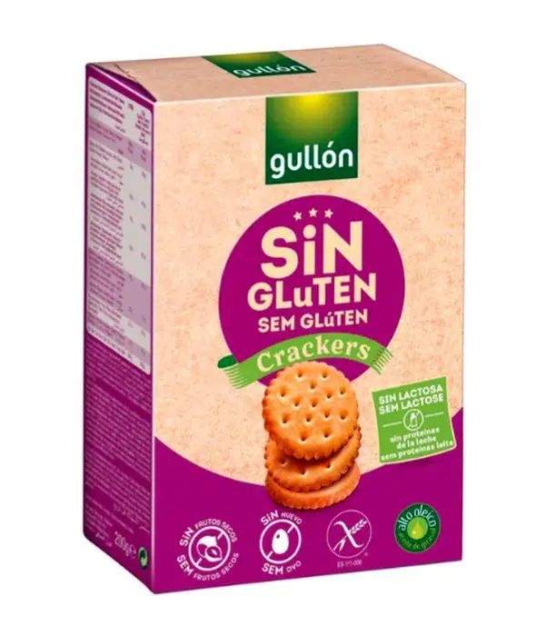 GALLETA GULLON CRACKERS SIN GLUTEN 200 G UND