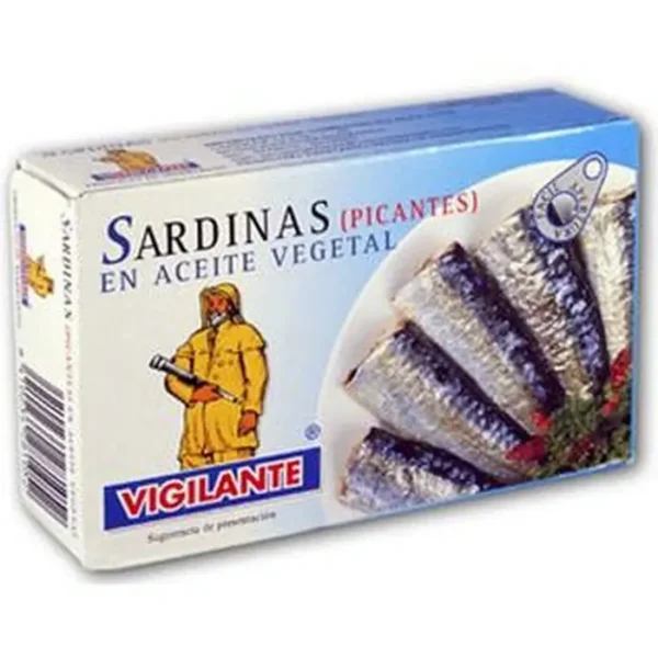 SARDINAS EN ACEITE VEGETAL PICANTE 120 G UND