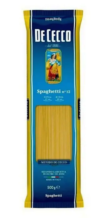 PASTA SPAGUETI DE CECCO N 12 500 G UND