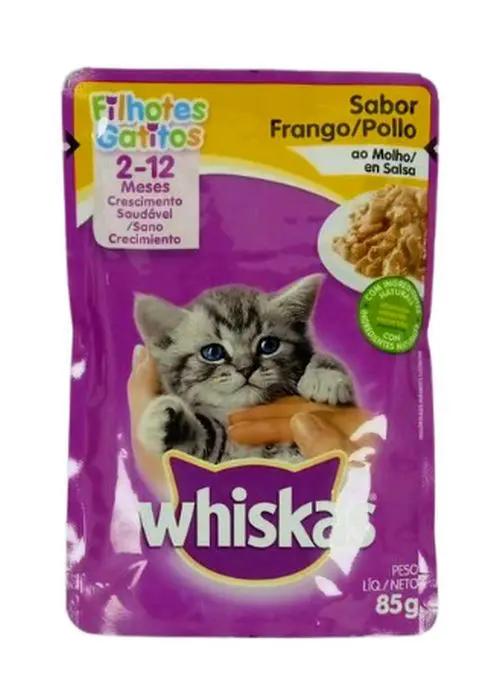 ALIMEN GA WHISKAS GATITOS POLLO 85 G UND