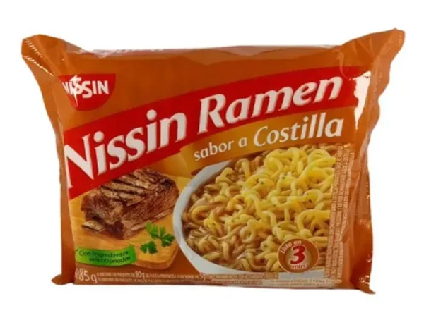 SOPA INST COSTILLA NISSIN RAMEN 85 G UND