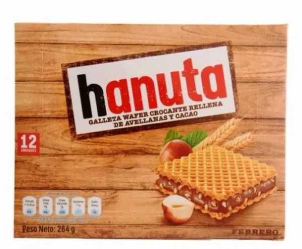 GALLETA WAFER HANUTA 264 G UND