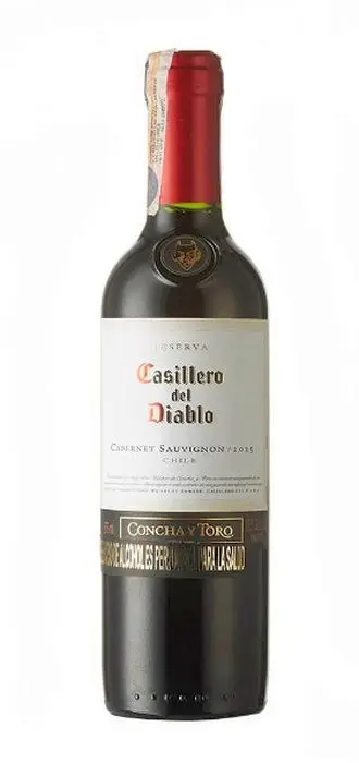 VINO TINTO CASILLERO CABERNET 375 ML UND