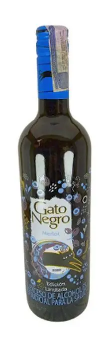 VINO TINTO MERLOT GATO NEGRO 750 ML UND