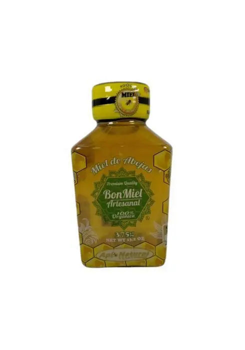 MIEL DE ABEJAS 100% NATURAL 375 GR  UN UND