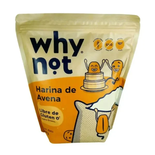 HARINA DE AVENA WHYNOT SIN GLUTEN 1000 G UND