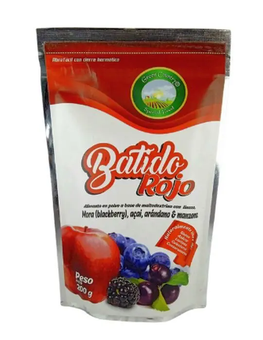 ALIMENTO EN POLVO BATIDO ROJO 200 G UND