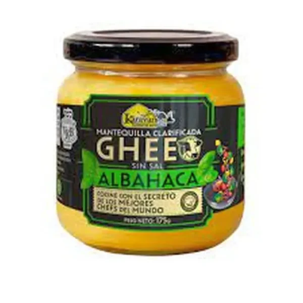 MANTEQUILLA CLARIFICADA GHEE ALBAHACA UND