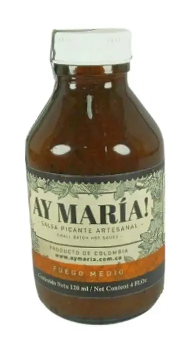 SALSA PICANTE FUEGO MEDIO AY MARIA 120 M UND
