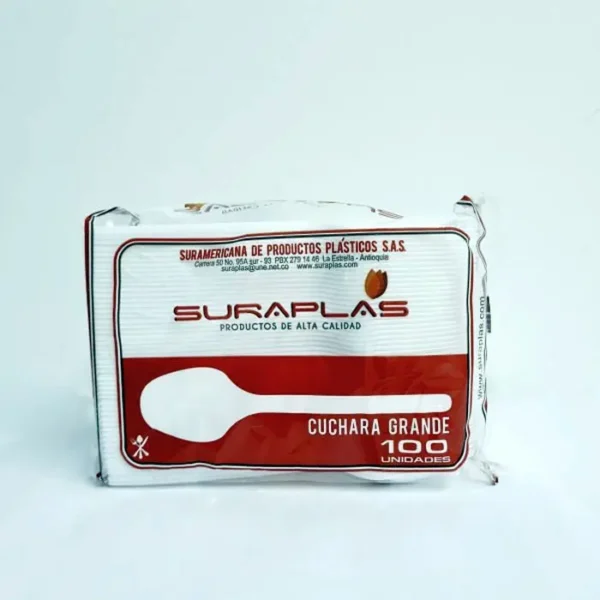 DESECHA CUCHARA GRANDE SURAPLAS 100 U UND
