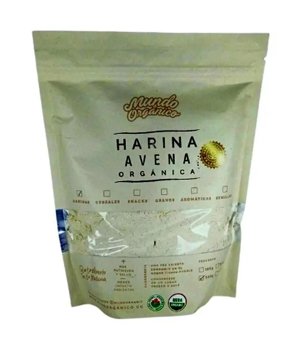 HARINA DE AVENA ORGANICA 500 G UND
