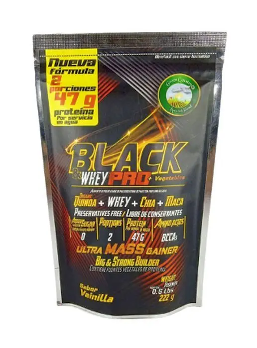 ALIMENTO EN POLVO BLACK-PRO VAINILLA 222 UND