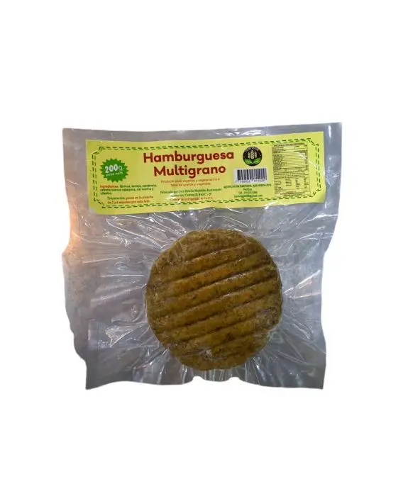 HAMBURGUESA FOOD VEGGIE MULTIGRANO 200 G UND