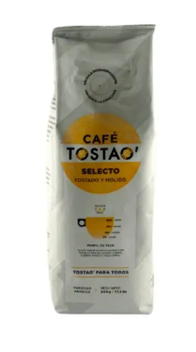 CAFE SELECTO TOS/MOLIDO TOSTAO 500 G UND
