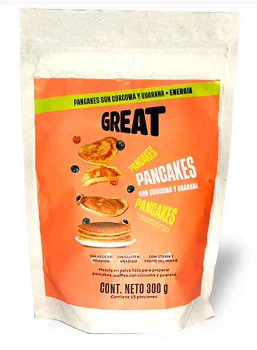 MEZCL PANCAKES CURCUMA GUARANA GREAT 300 UND