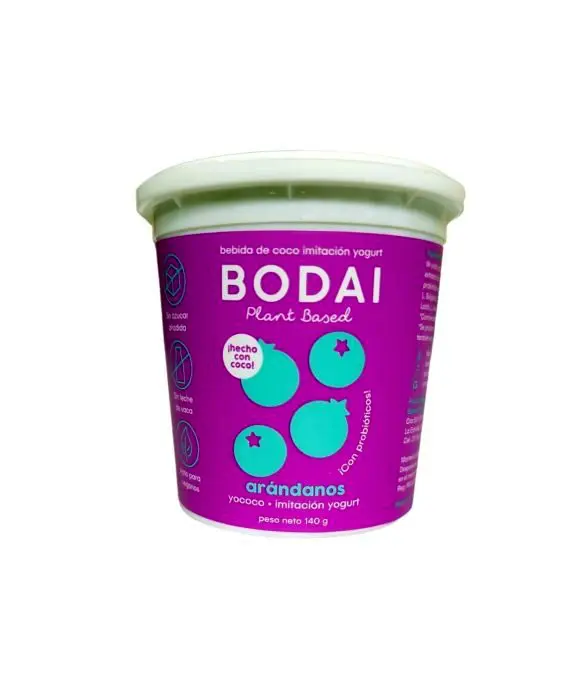 YOGURT VEGANO BODAI ARANDANOS 140 G UND