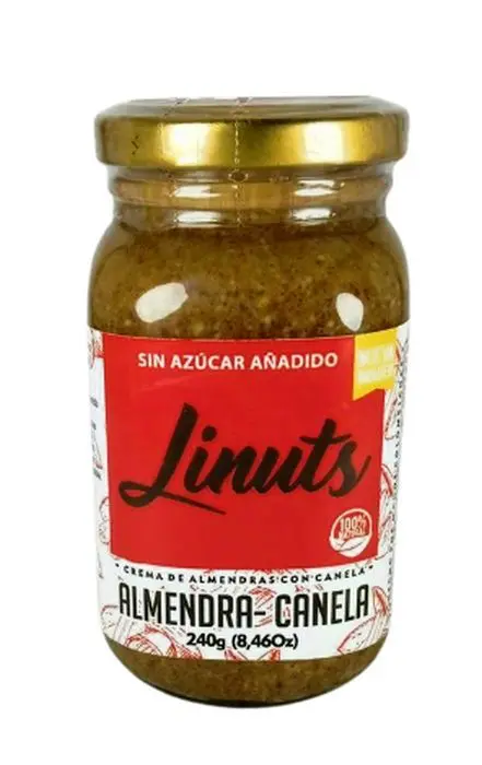CREMA DE ALMENDRA CANELA LINUTS 240 G UND
