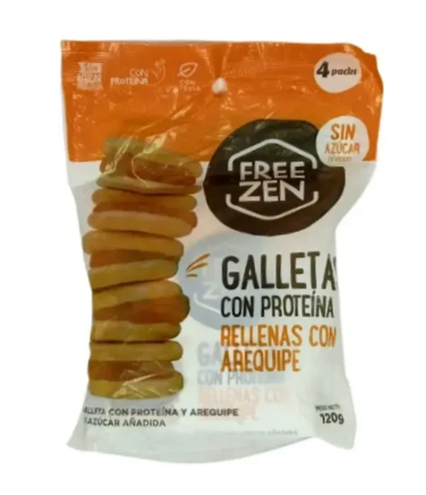 GALLETA FREE ZEN SIN AZUCAR AREQ 120 G UND