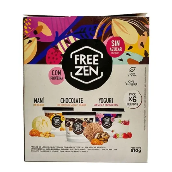 HELADO  FREE ZEN VA/MA/CA SIN AZU 85G 6U UND