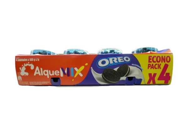 YOGURT ALQUERIA MIX OREO 100 G 4 UND