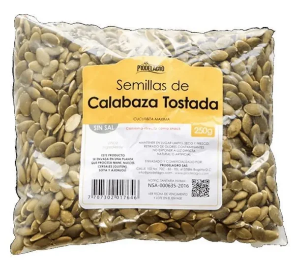 SEMILLAS PRODELAGRO CALABAZA TOSTA 25 UND