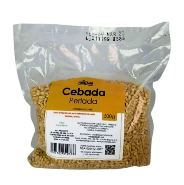 CEBADA PERLADA PRODELAGRO 500 G UND