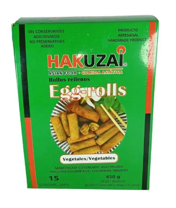 EGG ROLLS HAKUZAI VEGETALES 650 G UND