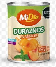 DURAZNO EN MITADES MIDIA 425 G UND