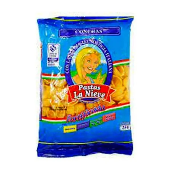 PASTA CONCHAS LA NIEVE 250 GR UND
