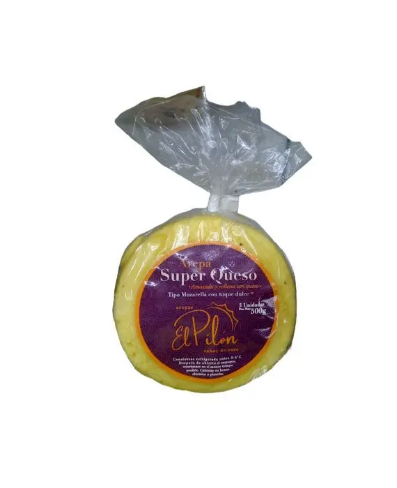 AREPA EL PILON SUPER QUESO MOZARELL 500G UND