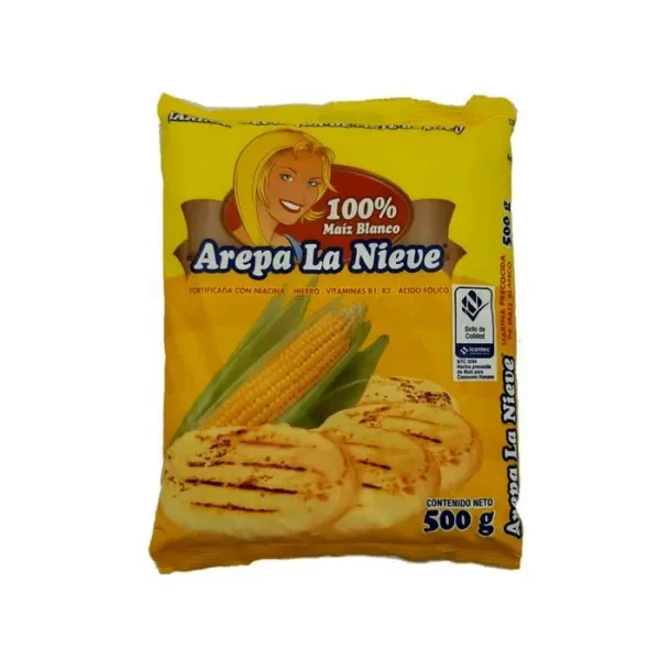 HARINA PARA AREPA LA NIEVE 500 G UND