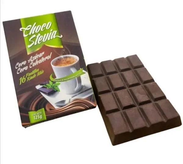 CHOCOLATE SEMIA CHOCO STEVIA 125 G UND