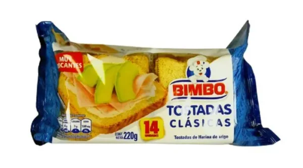 TOSTADAS TRADICIONAL BIMBO  220 GR UND