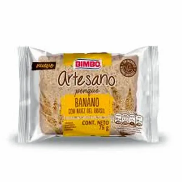PONQUE BIMBO ARTESANO BANANO NUEZ 75 G UND