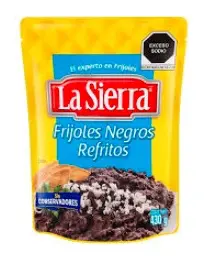 FRIJOLES NEGROS LA SIERRA REFRITOS 430 G UND