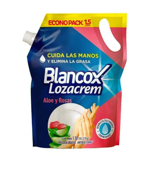 LAVALOZA BLANCOX ALOE ROSAS 1500 ML UND