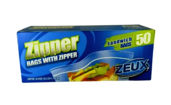 BOLSA ZEUX ZIPPER SANDWICH X 50 UND
