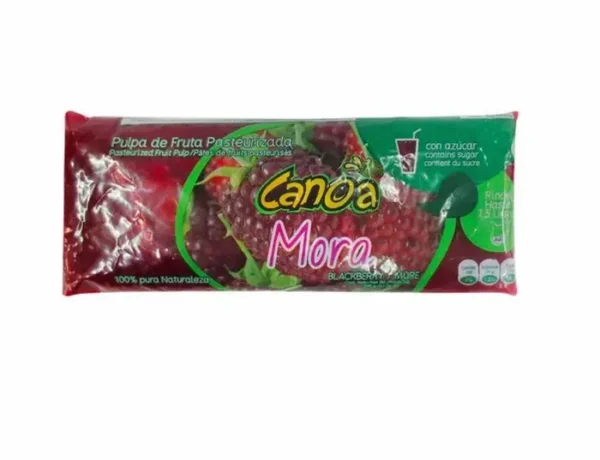 PULPA DE FRUTA MORA CON AZUC CANOA 230 G UND