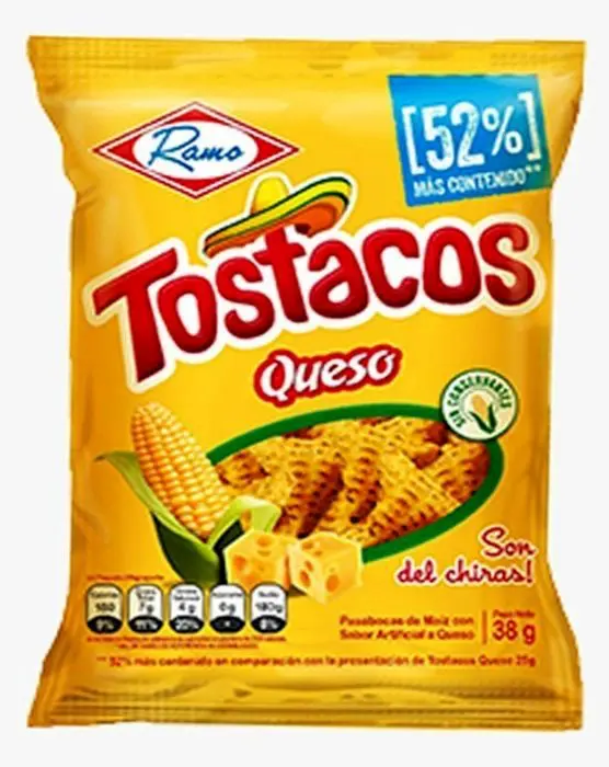TOSTACOS QUESO RAMO 38 GR UND