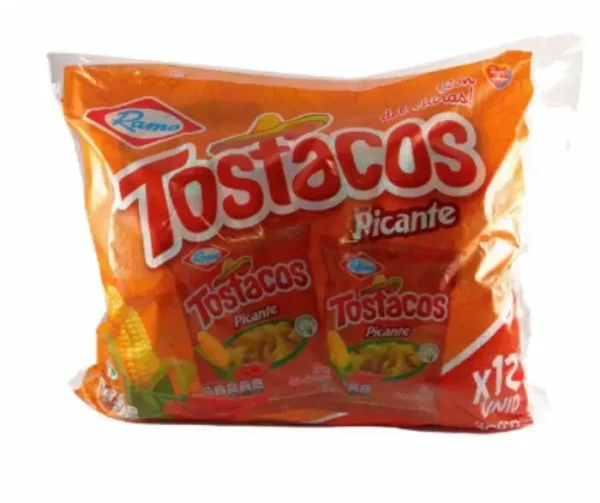 PASABO TOSTACOS PICANTE 25 GR 12 UND