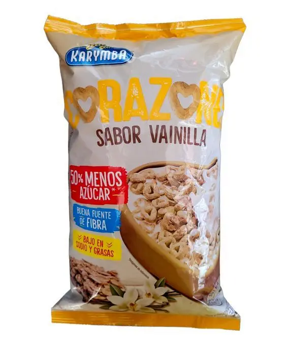 CEREAL CORAZONES VAINILLA KARYMBA 230 G UND