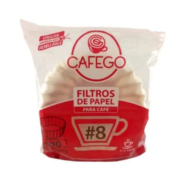 FILTRO CANASTA DE PAPEL N8 100 U UND
