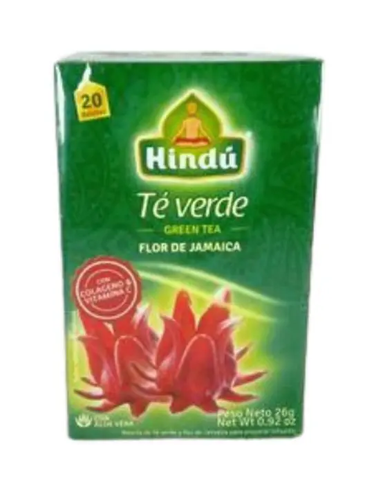 TE VERDE HINDU FLOR DE JAMAICA 26 G UND