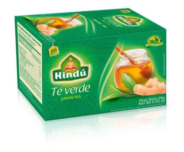 TE VERDE HINDU JENJIBRE MIEL 26 G UND