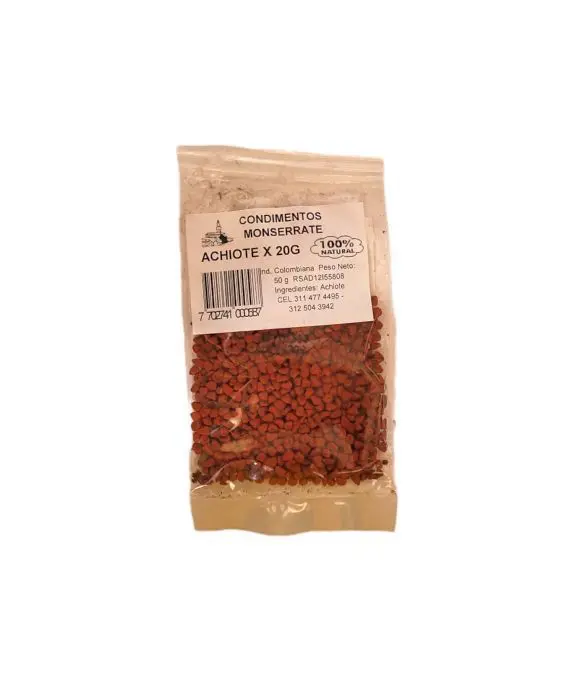 CONDI ACHIOTE MONSERRATE 20 G UND