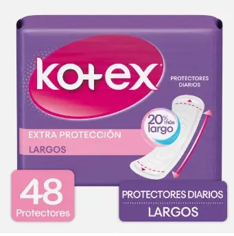 PROTECTORES KOTEX EXTRA PROTECCION 48 U UND