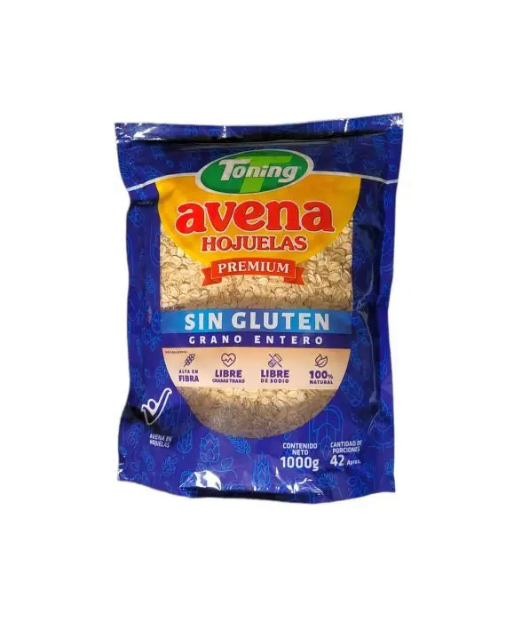 AVENA HOJUELAS SIN GLUTEN TONING 1000 G UND