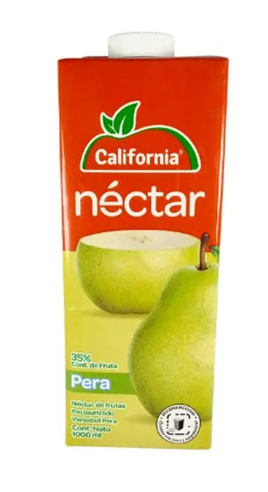JUGO NECTAR CALIFORNIA PERA CAJA 1000 ML UND