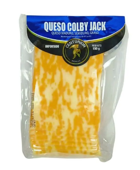 QUESO COLBY JACK CENTURION TAJADO 150 GR UND