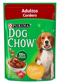 ALIMEN PE DOG CHOW ADULTOS CORDERO 100 G UND